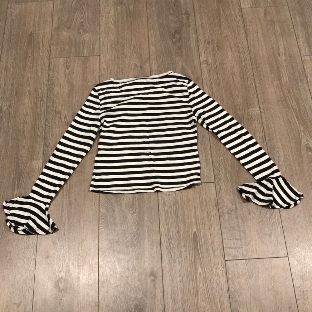 Anthropologie Ruffle Sleeve Top - Picture 6 of 8
